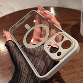 Transparent Matte Acrylic Magsafe Phone Case
